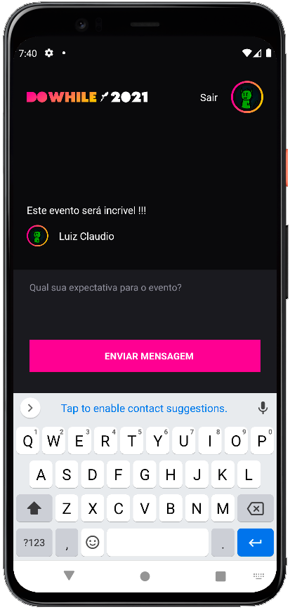 phone saying