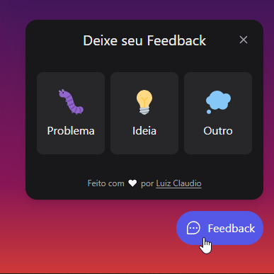 feedback options